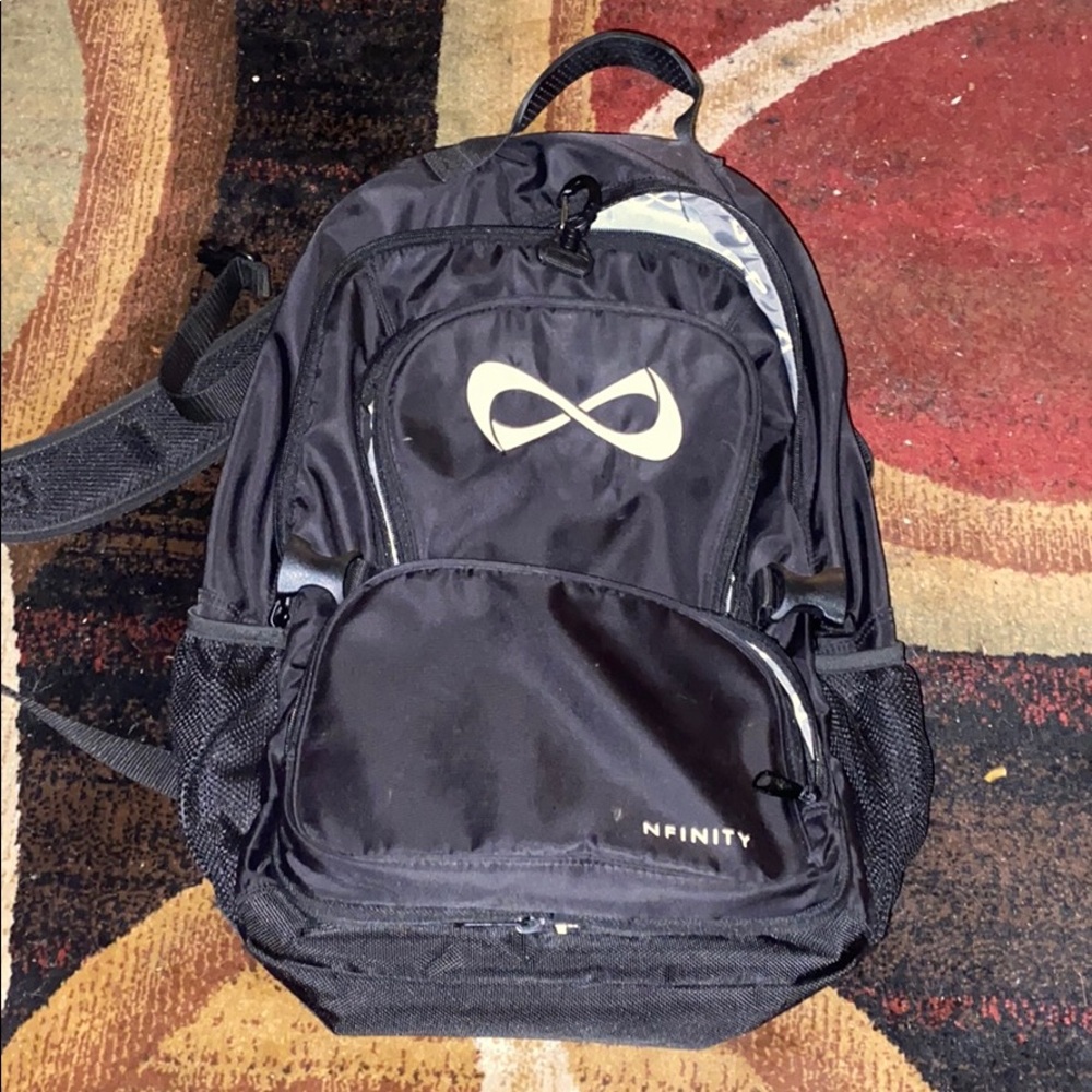 Nfinity brand new black cheer backpack